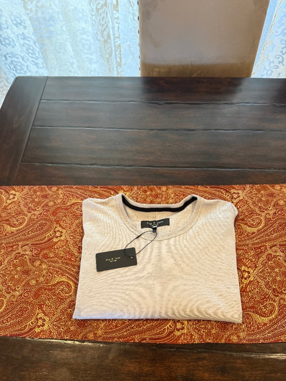 Rag & Bone Men's XXL Grey Classic Lightweight Slub Jersey Tee MSRP $98
